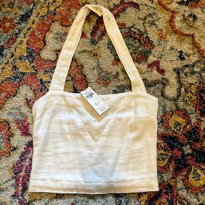 NWT: Abercrombie linen halter top